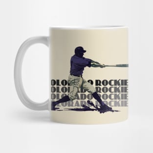 Retro Colorado Rockies Slugger Mug